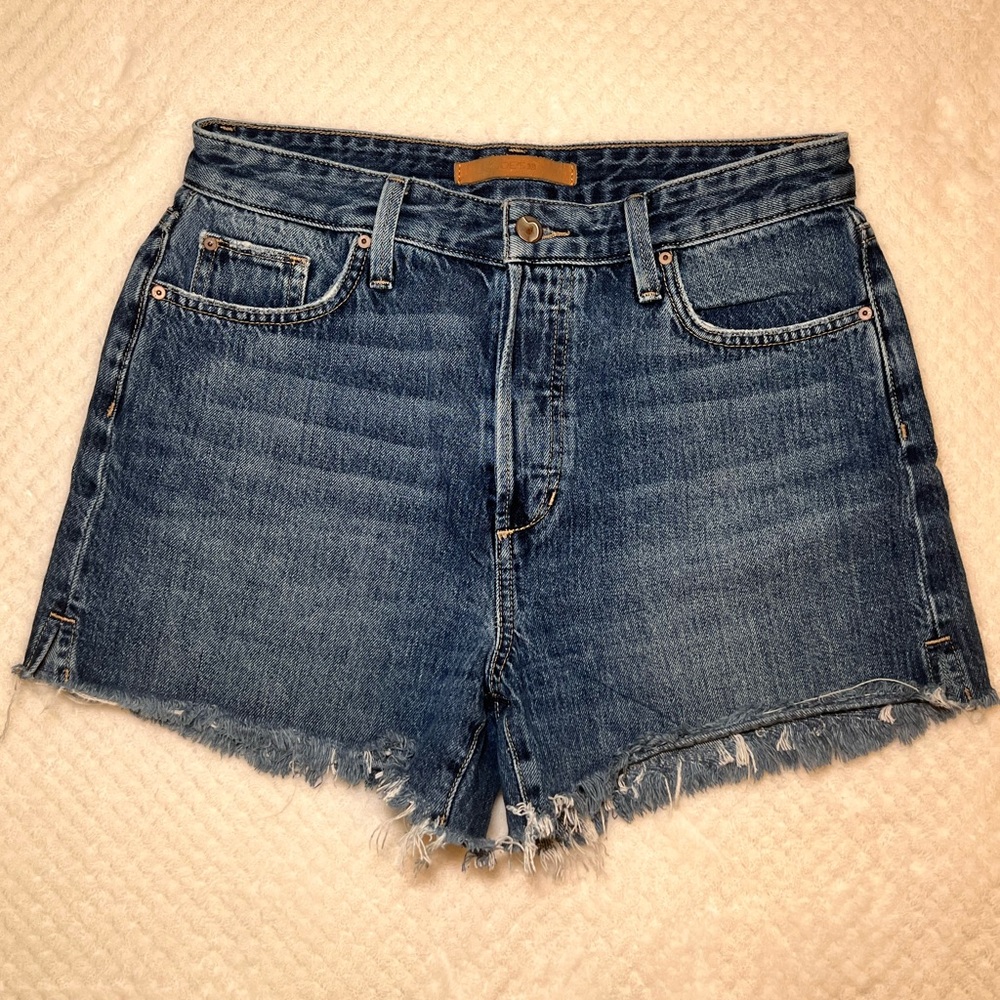 Joe's Jeans Distressed Blue Denim Shorts